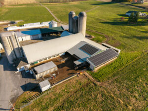 balmer dairy farm aerial